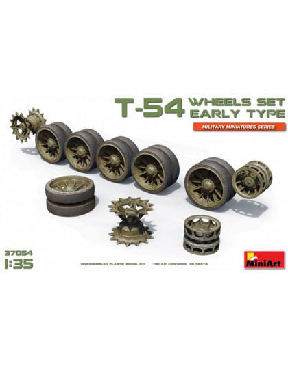 T-54 WHEELS SET. EARLY TYPE