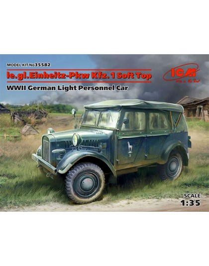 le.gl.Einheitz-Pkw Kfz.1 Soft Top, WWII German Light Personnel Car