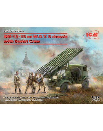 BM-13-16 on W.O.T. 8 chassis with Soviet Crew