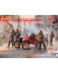 Ford T 1914 Fire Truck with Crew