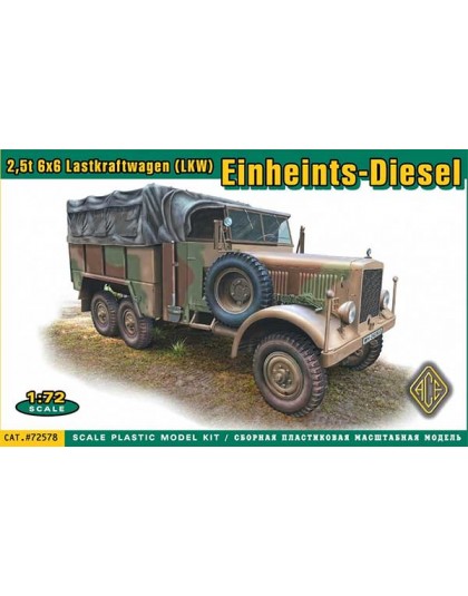 2,5t 6x6 Lastkraftwagen (LKW) Einheints-Diesel