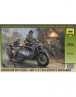 German Motorcycle R-12 with Sidecar and Crew