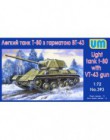 T-80 Soviet light tank with gun VT-43