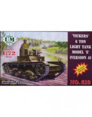 Vickers 6 ton light tank model E, version A