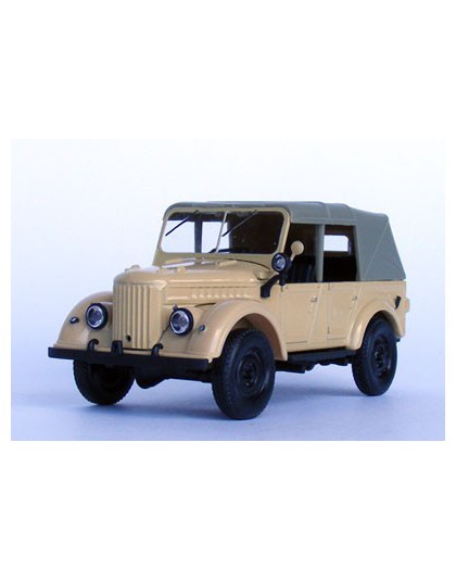 Diecast Model: GAZ-69A w/awning Soviet car (sand)