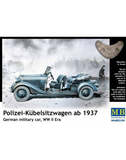 Polizei-Kuebelsitzwagen ab 1937, German military car, WW II era