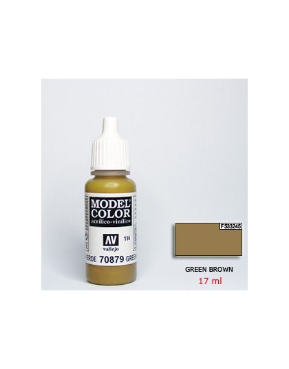 Vallejo Model Color - Green Brown (17 ml)