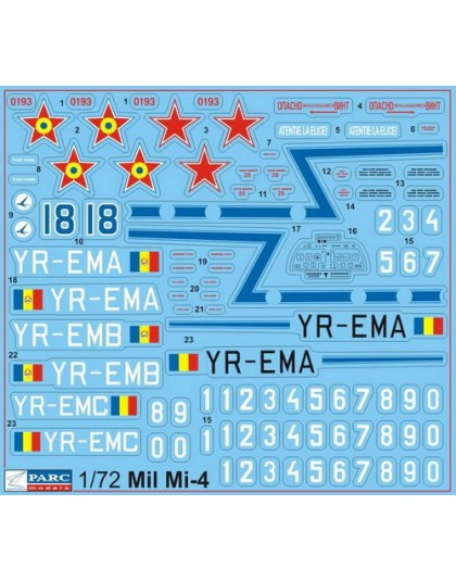 Decal 1/72 MiL Mi-4