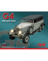 Typ G4 with open cover, WWII German personnel car