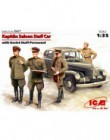 Kapitan Saloon staff car with Soviet staff personnel