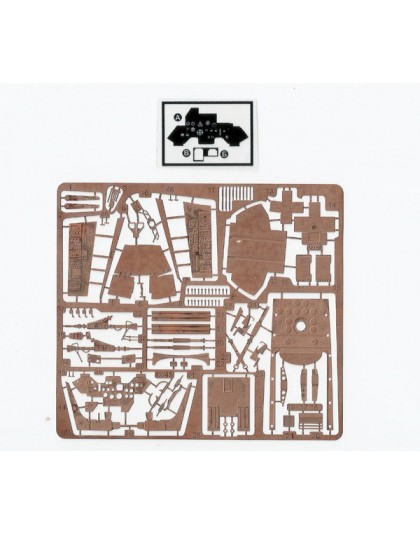 Photoetched set Su-27 interior, for Academy kit