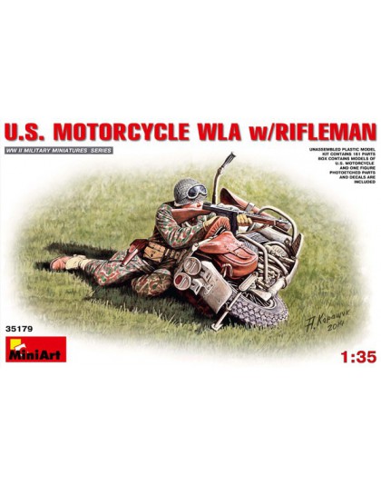 U.S. MOTORCYCLE WLA w/RIFLEMAN