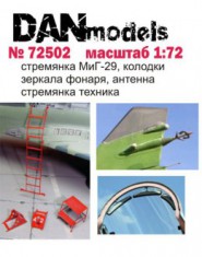 MiG-29 ladder, pads, mirrors, antenna