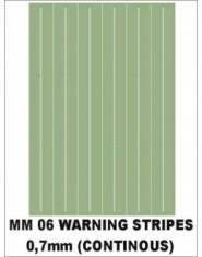Warning stripes (continous) 0,7 mm