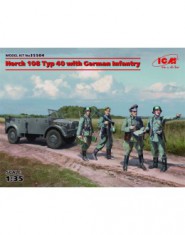 Horch 108 Typ 40 with German Infantry