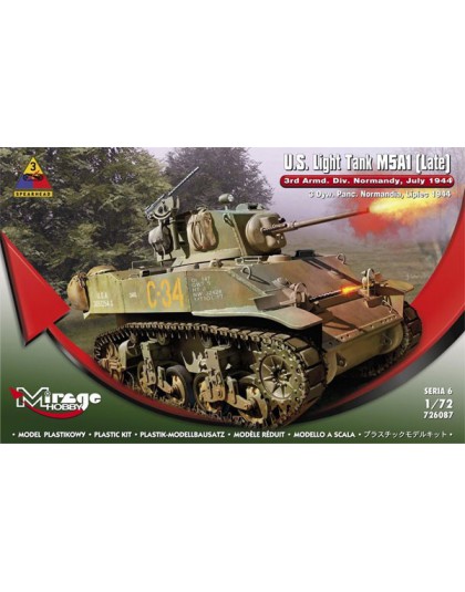 U.S. Light Tank M5A1 (Late) '3rd Armd. Div. Normandy, July 1944'