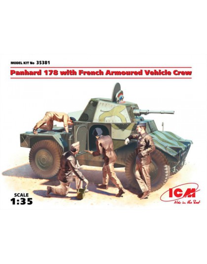 Panhard 178 with French Armoured Vehicle Crew