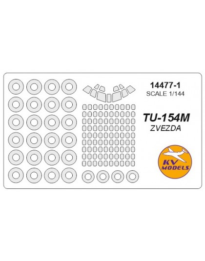 Masca Tu-154M + wheels masks (Zvezda)