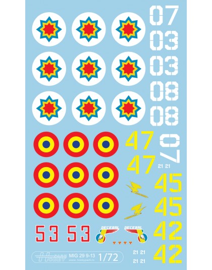 Decal MiG-29 (9-13)