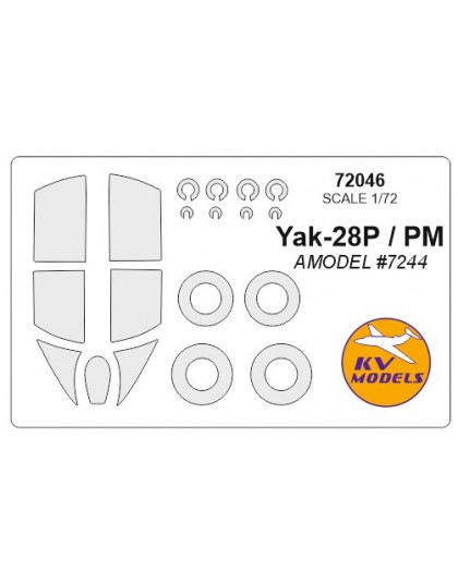 Masca Yak-28P / Yak-28PM + wheels masks (Amodel)